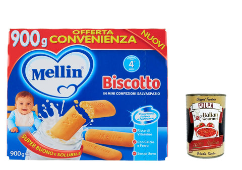 Mellin Biscotto Classico 6x 900g inkl. Italian Gourmet polpa 400g Original italienisch