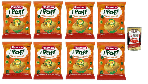 Italian Gourmet E.R. Kekse, Zwieback & Chips Plasmon snack Carote e broccoli 12x 15g + Italian Gourmet polpa 400g 8032804040014