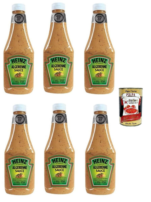 Italian Gourmet E.R. Ketchup Salsa Algerienne Sauce Flasche 875ml Algerische Sauce, Algerienne, 6x 875 ml + Italian Gourmet polpa 400g 8032804040014