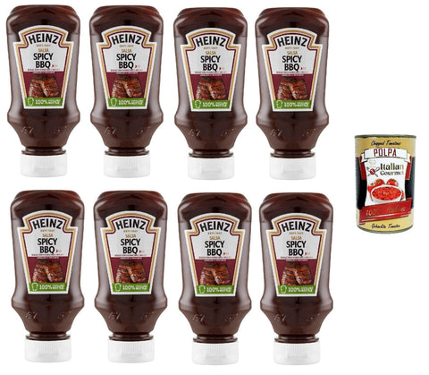 Italian Gourmet E.R. Ketchup Salsa Spicy BBQ, sauce Würzige Grillsauce, Barbeque saice 8x 265 g + Italian Gourmet polpa 400g 8032804040014