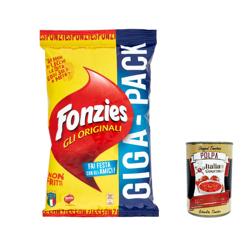 Fonzies Gli Originali, Mais Croccantini mit Käse, im Ofen gebacken, crisps chips 3x280g Original italienisch Snack
