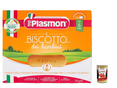 Italian Gourmet E.R. Knabberartikel 3x PLASMON BISCOTTI 720G + Italian Gourmet polpa 400g 8001040023358