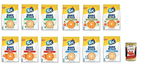 Italian Gourmet E.R. Knabberartikel Testpaket Tuc Bake Rolls, dünne Knusperbrötchen 12x 150 g + Italian gourmet plpa 400g 5201360660742
