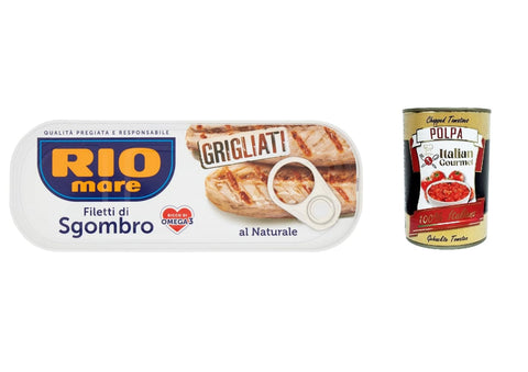 Italian Gourmet E.R. Koch- & Backzutaten 12x Rio Mare Filetti di Sgombro Grigliato al Naturale Gegrillte Makrelenfilets 120g reich an Omega 3 8032804040014