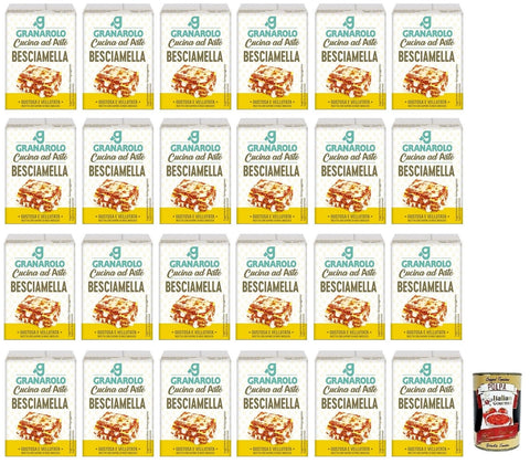 Granarolo Besciamella, UHT - Béchamel Sahne zum Kochen, Langanhaltende, Weich und Ohne Klümpchen 24x 200ml inkl. Italian Gourmet Polpa di Pomodoro 400g Dose Original italienisch