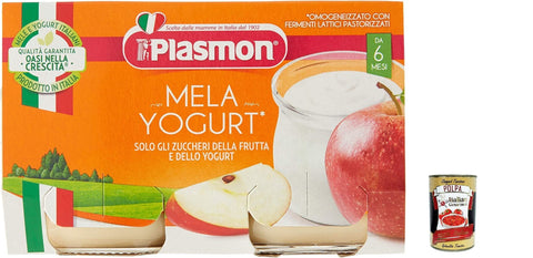 Plasmon Yogurt e Mela 2x120 3x Original italienisch inkl. Italian Gourmet Polpa 400g