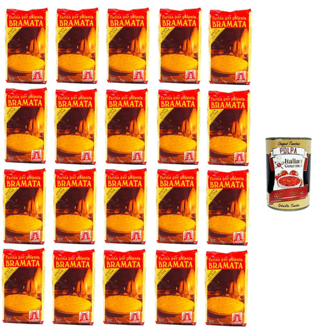Ardani Farina per Polenta Bramata Mehl für Polenta Bramata 20x1kg inkl. Italian Gourmet polpa 400g Original italienisch