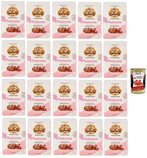 Caputo Pasticceria "00" weicher Weizenmehl, Ideal Mehl für die Herstellung von Gebäck, Torten, Schwammkuchen und Backkuchen, polpa 400g 20x 1 kg Original italienisch