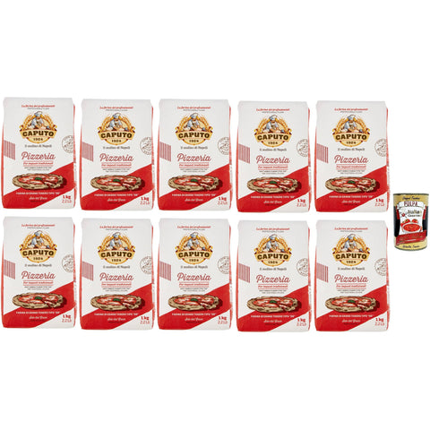 Caputo Pizzeria "00" weicher Weizenmehl, Ideales Mehl für gut hydrierte 10x1kg Original italienisch Zutat