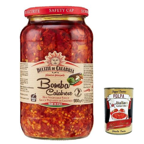 Delizia di Calabria, Bomba Calabrese 1x980g Original italienisch Sauce