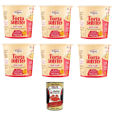 Eridania Torta Subito! Gusto Yogurt Joghurtgeschmack mit Preiselbeeren und Sonnenblumenkernen 6x60g Original italienisch