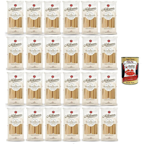 La Molisana Zitoni Napoletani N. 10 Pasta Lenta Lavorazione Teigwaren aus Hartweizengrieß Bronze-Zeichnung 24x 500g Original italienisch inkl. Italian Gourmet Polpa 400g