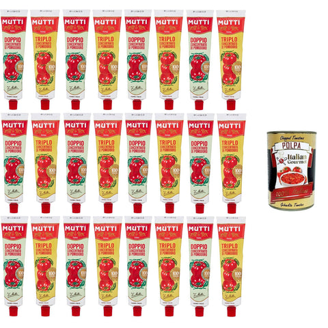 Mutti Testpaket Doppio Triplo Concentrato di pomodoro Tomatenkonzentrat 24x185g Original italienisch Zutat