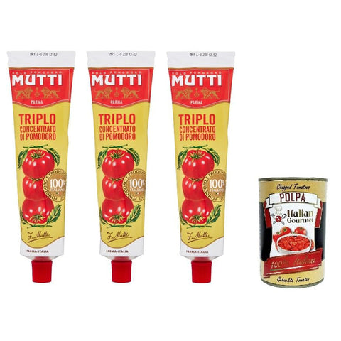 Mutti Triplo concentrato di Pomodoro Tomatenkonzentrat 3x185g Original italienisch Zutat