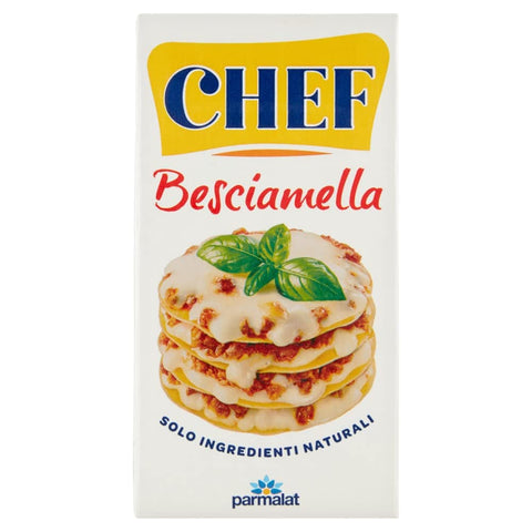 Italian Gourmet E.R. Koch- & Backzutaten Parmalat Chef Besciamella Klassisches Bechamel Sauce zum Kochen 500ml natürliche Zutaten bereit zum Kochen 8002580270905