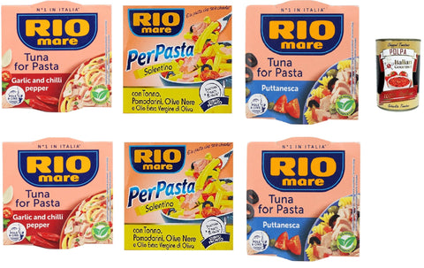 Italian Gourmet E.R. Koch- & Backzutaten Rio Mare Per Pasta Testpaket Thunfischfur Pasta 6x 160g + Italian Gourmet polpa 400g 8032804040014