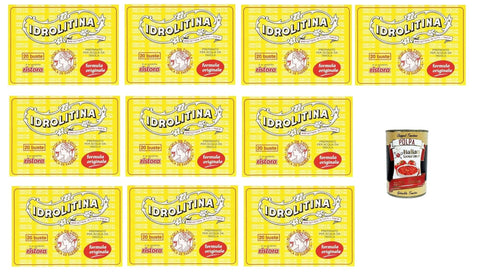Italian Gourmet E.R. Koch- & Backzutaten Ristora Idrolitina Preparato per Acqua da Tavola, Zubereitung für Tafelwasser, 10x 200g (20 Beutel) + Italian Gourmet polpa 400g 8032804040014