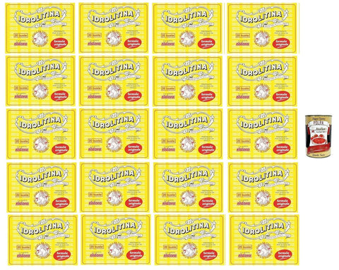 Italian Gourmet E.R. Koch- & Backzutaten Ristora Idrolitina Preparato per Acqua da Tavola, Zubereitung für Tafelwasser, 15x 200g (20 Beutel) + Italian Gourmet polpa 400g 8032804040014