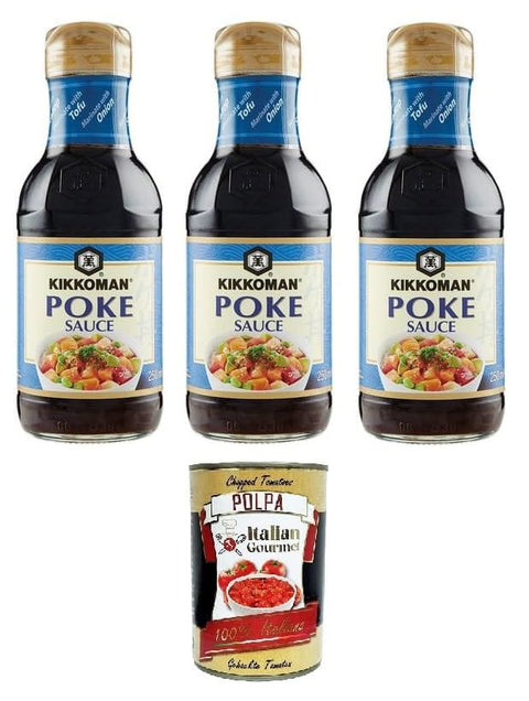 Italian Gourmet E.R. Koch- & Backzutaten Salsa Poke Poke-Sauce 3x 250ml + Italian Gourmet polpa 400g 8032804040014