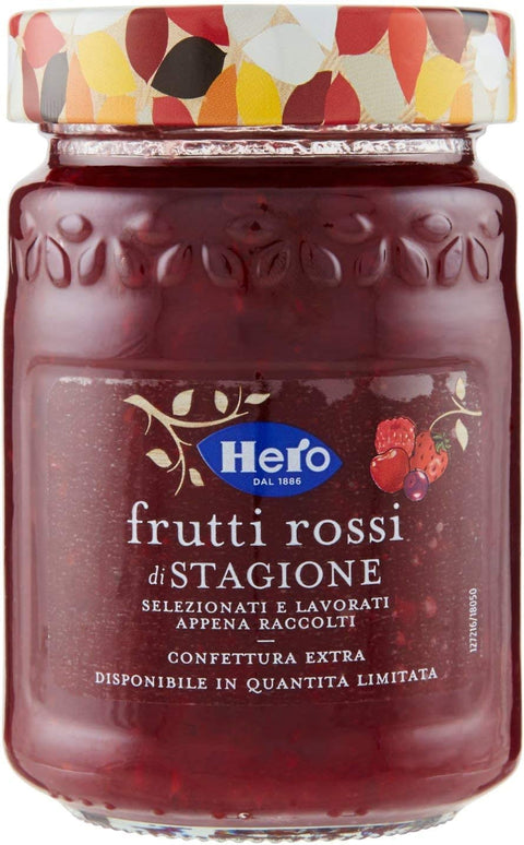 Italian Gourmet E.R. Konfitüren Hero rote Früchte in der Saison Marmelade Konfitüre Brotaufstriche Italien 350g 8000080003030