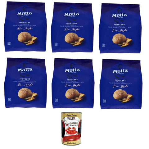 Motta Il Mottino Inspiriert von Brot, Butter und Marmelade 8x 270gr Original italienisch inkl. Italian Gourmet Polpa di Pomodoro 400g