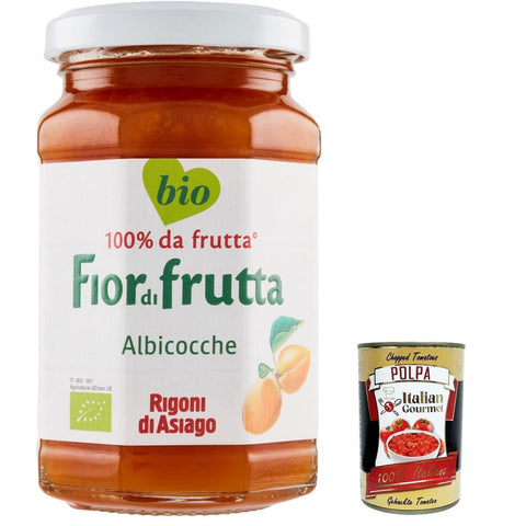 Rigoni di asiago Fiordifrutta Aprikosen - Aufstrich, Marmelade Konfitüre Brotaufstriche aus Italien 3x 250g inkl. Italian Gourmet polpa 400g Original italienisch