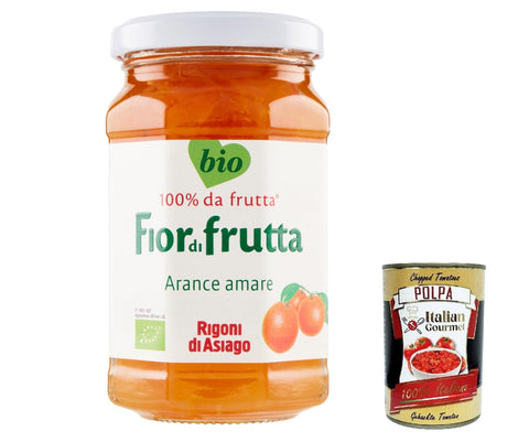 Italian Gourmet E.R. Konfitüren Rigoni di Asiago 3x 250g - Fiordifrutta Bitterorangen -Aufstrich, Marmelade Konfitüre Brotaufstriche Original aus Italien + Italian Gourmet polpa 400g 8032804040014