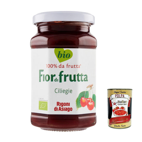 Rigoni di asiago Fiordifrutta Fruchtaufstrich Kirsche Aufstrich, Marmelade Konfitüre Brotaufstriche aus Italien 6x250g Original italienisch Gebäck