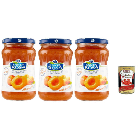 Santa Rosa Confettura di Albicocca, Aprikose marmelade Brotaufstrich 3x350g Original italienisch Gebäck