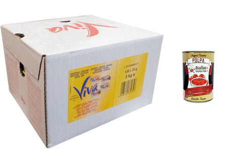 Italian Gourmet E.R. Konfitüren Viva Confettura Assortita monodose Pesca, Fragola, Ciliagia e Albicocca Verschiedene Einzeldosis-Konfitüren aus Pfirsich, Erdbeere, Kirsche und Aprikose, 120 x 25 g + Italian Gourmet polpa 400g 8032804040014