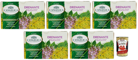 L'angelica L' Angelica Tisana Drenante, Heiße Kräutertees 5x Original italienisch Getränk