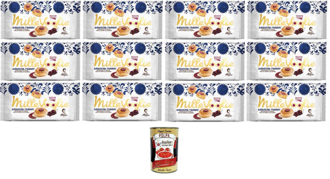 Matilde Vicenzi Millevoglie Fabbri, Fabbri-Blätterteighäppchen mit einem Herz aus Schwarzkirschen 12x90gr Original italienisch inkl. Italian Gourmet Polpa di Pomodoro 400g
