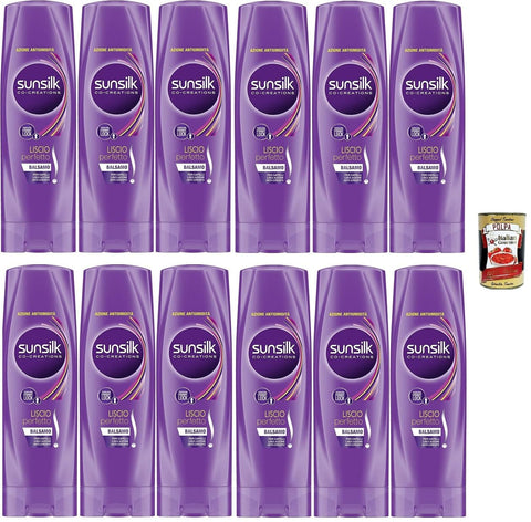Sunsilk Balsam Liscio Perfetto Glatt, perfekt 200ml 12x Original italienisch inkl. Italian Gourmet Polpa 400g