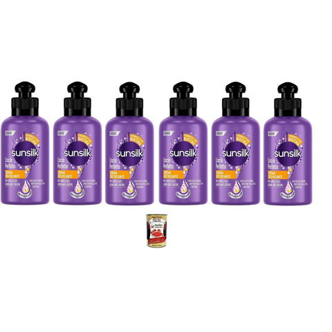 Sunsilk Perfect Smooth Detangling Cream, Creme für langanhaltend glattes Haar, ohne Ausspülen 6x200ml Original italienisch Kuren