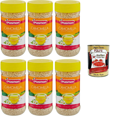 Italian Gourmet E.R. Kurkumin Plasmon Estratto Granulare Camomilla Kamillen-Granulatextrakt 6x 360gr + Italian Gourmet Polpa 400g 8032804040014