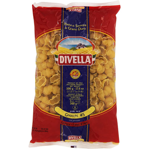 Divella Gnocchi N. 45 Hartweizengrieß Pasta Italienische Nudeln Packung 24x500g Original italienisch