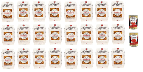 Italian Gourmet E.R. Kurze Pasta 24x La Molisana Cubetto N.63 Pasta Lenta Lavorazione Teigwaren aus Hartweizengrieß Bronze-Zeichnung 500g + 2x Italian Gourmet Polpa 8004690100844