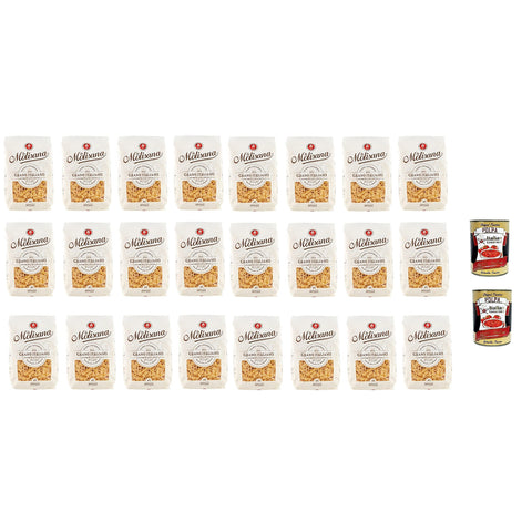 La Molisana Ditali N. 45 Pasta Lenta Lavorazione Teigwaren aus Hartweizengrieß Bronze-Zeichnung 500g 24x Original italienisch inkl. 2x Italian Gourmet Polpa