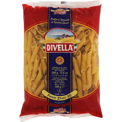 Italian Gourmet Pasta Divella 100% N° 30 Penne Zitoni 5x 500g Original italienisch