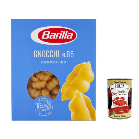 Barilla Pasta Gnocchi Nr. 85 italienisch Nudeln 500 g pack 5x Original italienisch inkl. Italian Gourmet Polpa 400g