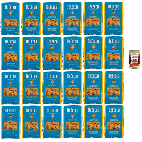 DE CECCO Tortiglioni Pasta, Packung, Hartweizengriesspaghetti, Italienische Premium Qualität 24x500g Original italienisch