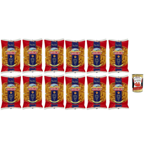 Divella Pasta 100% Rigatoni N° 17, Nudeln aus Hartweizengrieß, Kochen 9 Minuten 12x500g Original italienisch