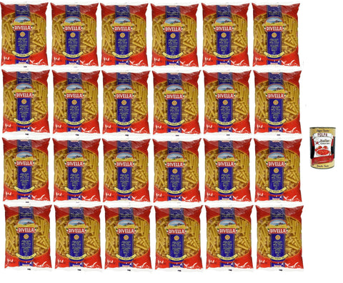 Divella Pasta 100% Italienisch Ziti Tagliati 33, Nudeln aus Hartweizengrieß, Kochen 8 Minuten 24x 500g Original italienisch inkl. Italian Gourmet Polpa 400g