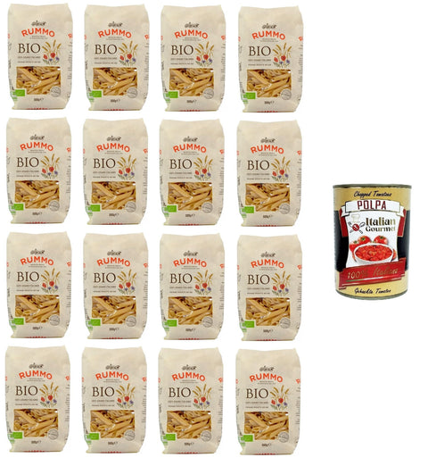 Italian Gourmet E.R. Kurze Pasta Rummo Pasta Penne Rigate Nr. 66 16x500gr+ Italian Gourmet polpa 400g 8032804040014