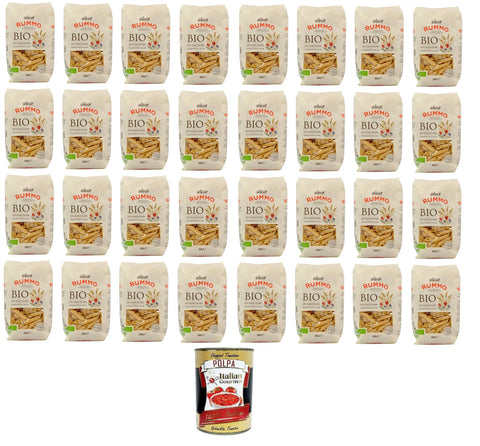 Italian Gourmet E.R. Kurze Pasta Rummo Pasta Penne Rigate Nr. 66 32x500gr+ Italian Gourmet polpa 400g 8032804040014
