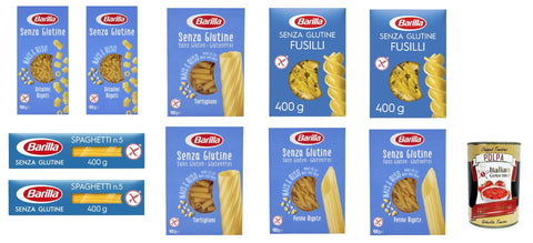 Italian Gourmet E.R. Kurze Pasta TESTPAKET senza Glutine Glutenfrei pasta nudeln 10 x 400G + Italian Gourmet polpa 400g 8076809569453