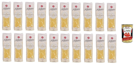 Italian Gourmet E.R. Längliche Pasta 20x La Molisana Spaghetti N. 15 Pasta Lenta Lavorazione Teigwaren aus Hartweizengrieß Bronze-Zeichnung 500g + Italian Gourmet Polpa 400g 8004690051573