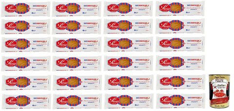 Italian Gourmet E.R. Längliche Pasta 24x Russo Spaghetti N°72 Hartweizengrieß Pasta,100% Italienischer Weizen,500g-Packung + Italian Gourmet Polpa di Pomodoro 400g Dose 8000139923241