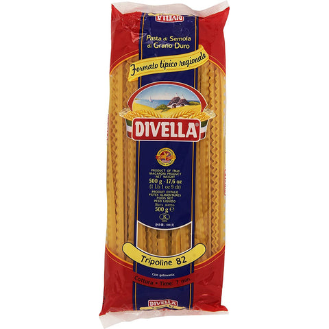 Divella Pasta 100% Italienisch N° 82 Tripoline 500 gr 5x Original italienisch