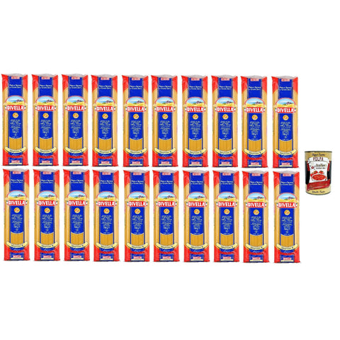 Divella Pasta 100% Italienisch Spaghettini N° 9, Nudeln aus Hartweizengrieß, Kochen 6 Minuten 20x 500g Original italienisch inkl. Italian Gourmet Polpa 400g
